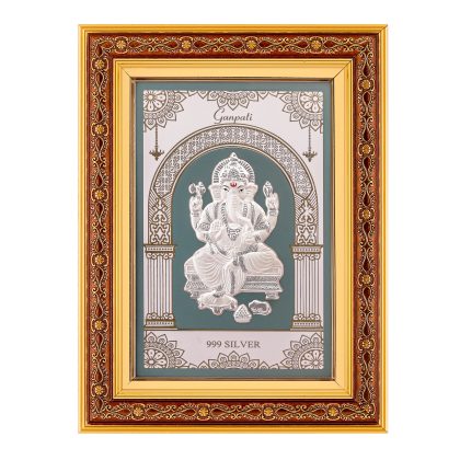 Ganapathi 999 Silver Photo Frame