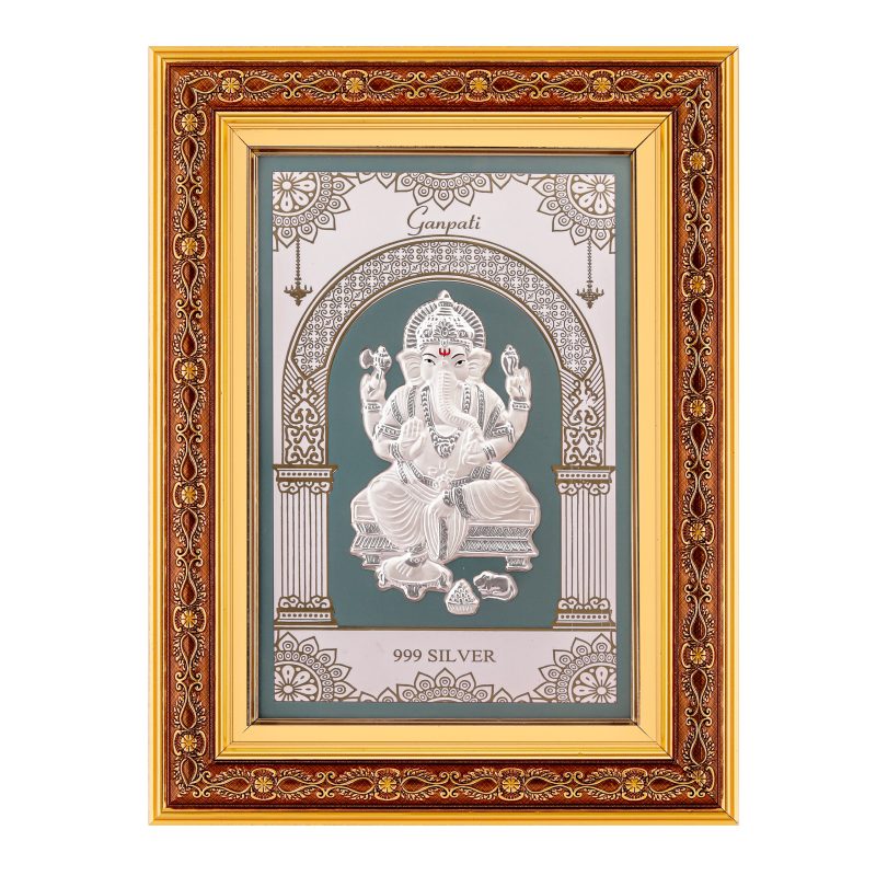 Ganapathi 999 Silver Photo Frame