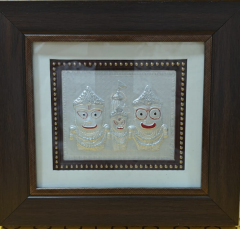 Bless Your Space with Jagannath Swamy – 999 Silver Devotional Photo Frame