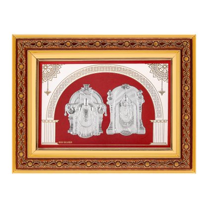 999 Silver Balaji Padmavathi Photo Frame – 9.25 x12.5 – Free Shipping