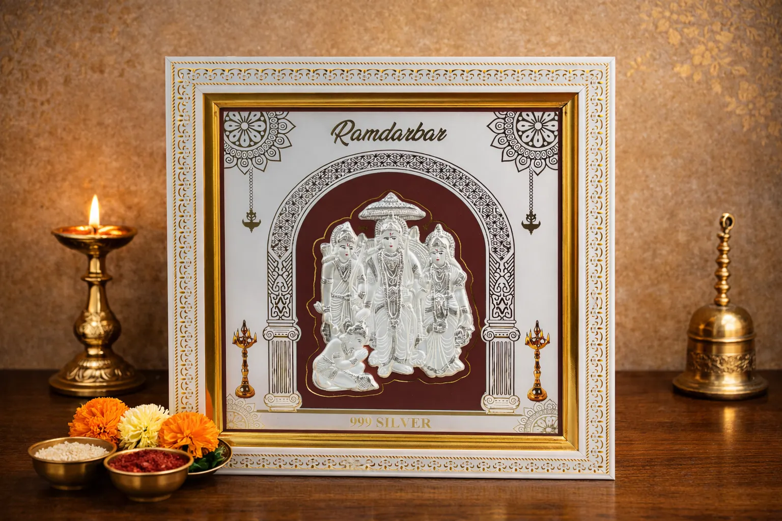 Ram Darbar silver frame